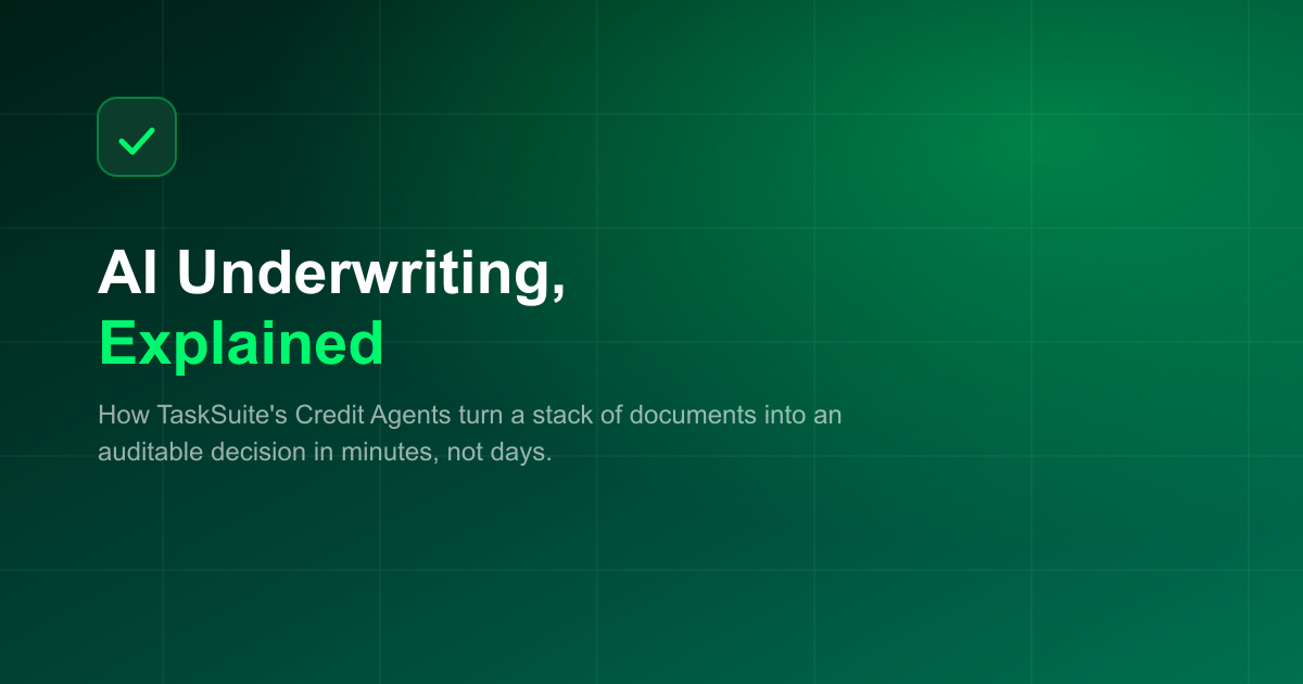 AI Underwriting, Explained: Decisions in Minutes, Every One Explainable